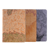 Map Pattern Leather Case with Holder & Card slots & Wallet for Galaxy Tab A 9.7 4G LTE / T555, Random Pattern Delivery